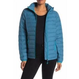 Gerry puffer jacket coat size small blue